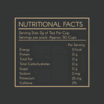 Ceylon black tea nutrition info