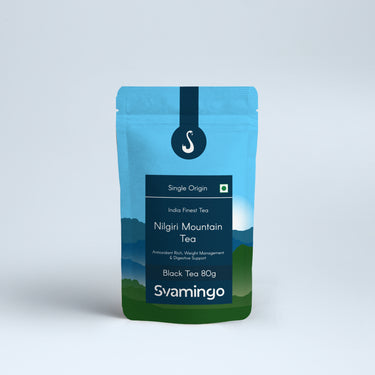 nilgiri black tea pouch from svamingo