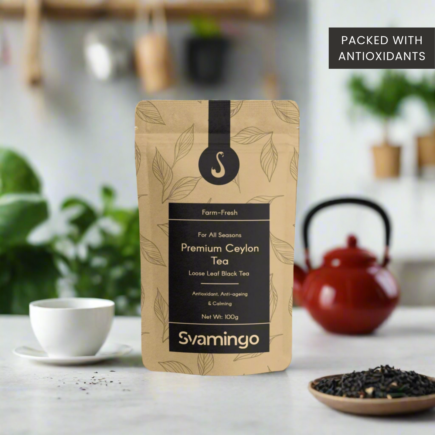 Antioxidants rich Ceylon black tea from Svamingo