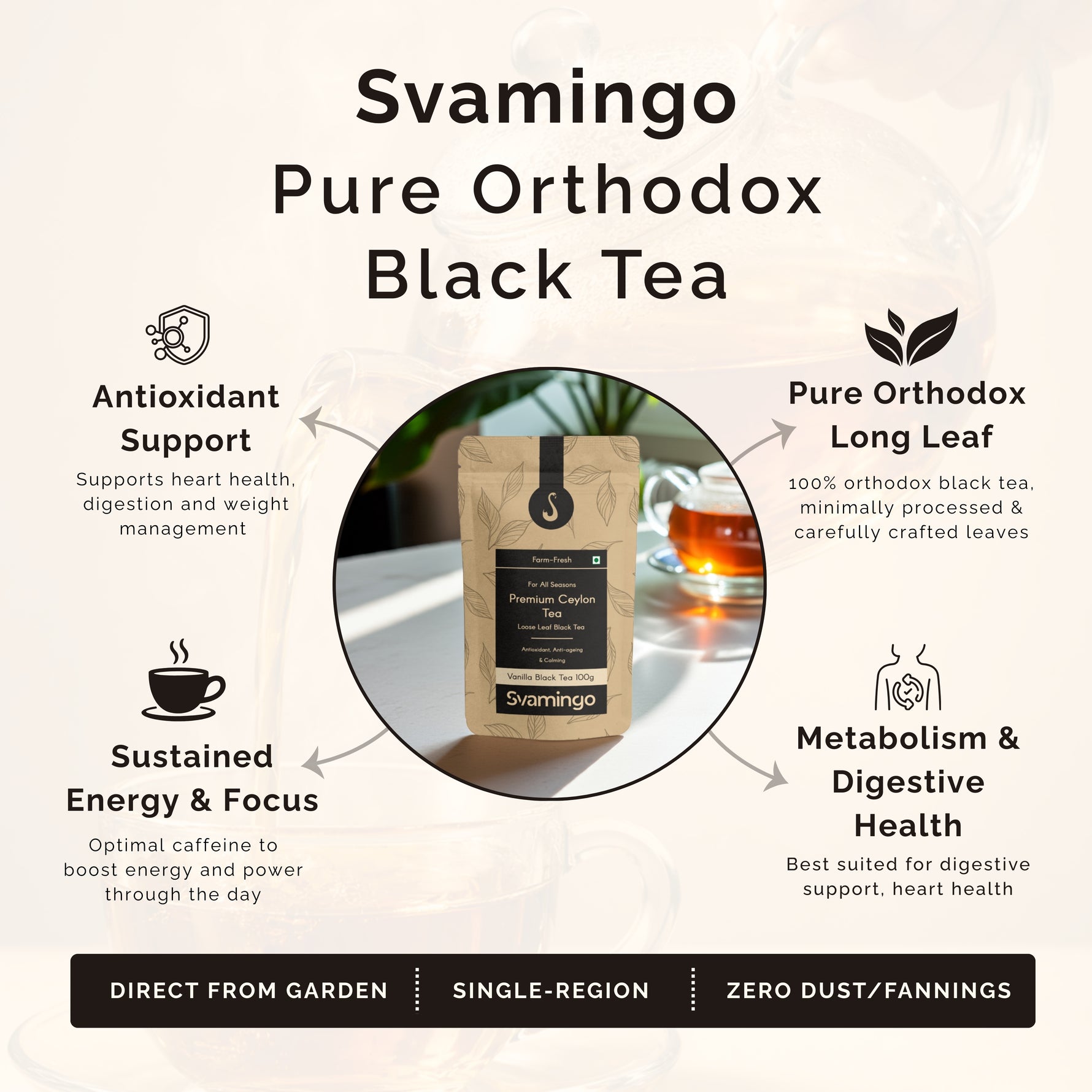 key attributes of svamingo vanilla black tea and its health benefits